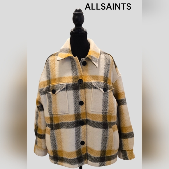 ALLSAINTS FENIX CHECK JACKET - Picture 8 of 8